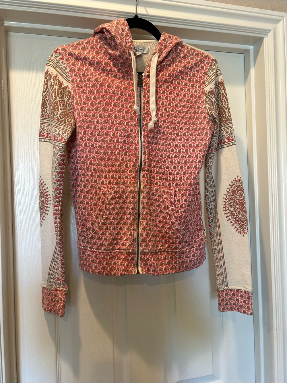 Lucky Brand  Patterned Zip-Up Hoodie, size Small, GUC